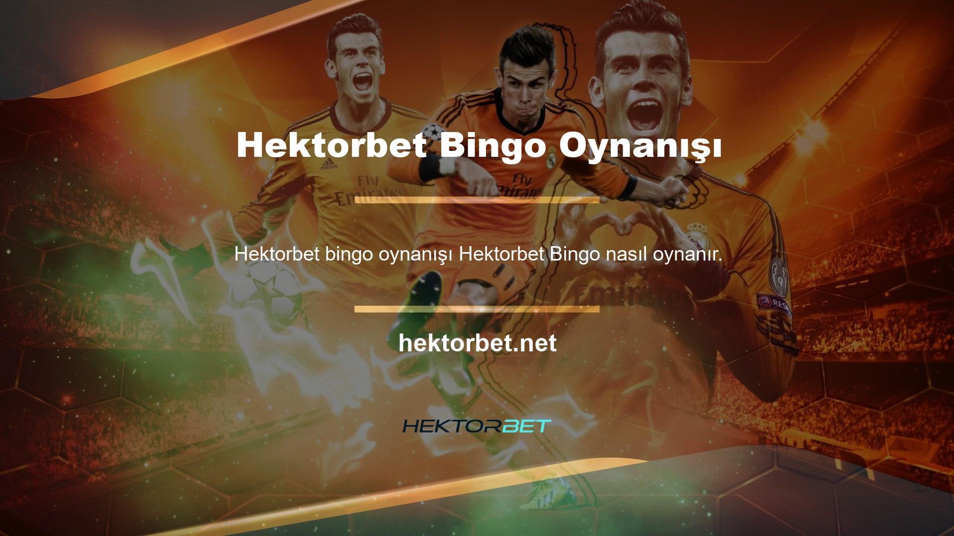 Para kazanmak için casino oyunlarına ve poker Hektorbet bingo'ya da katılabilirsiniz